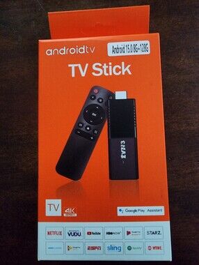 Android TV Stick 8GB+128GB - Black TV Streaming Stick